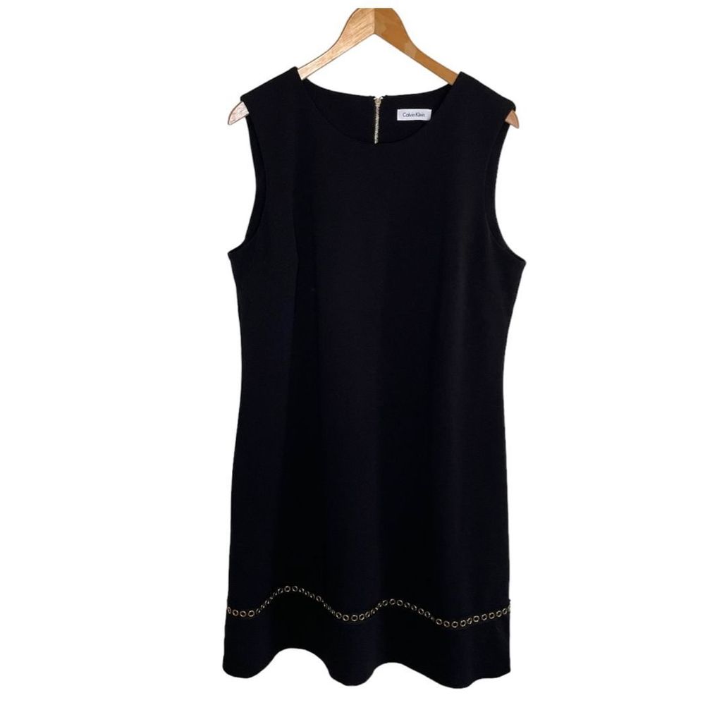 Calvin Klein black sheath dress